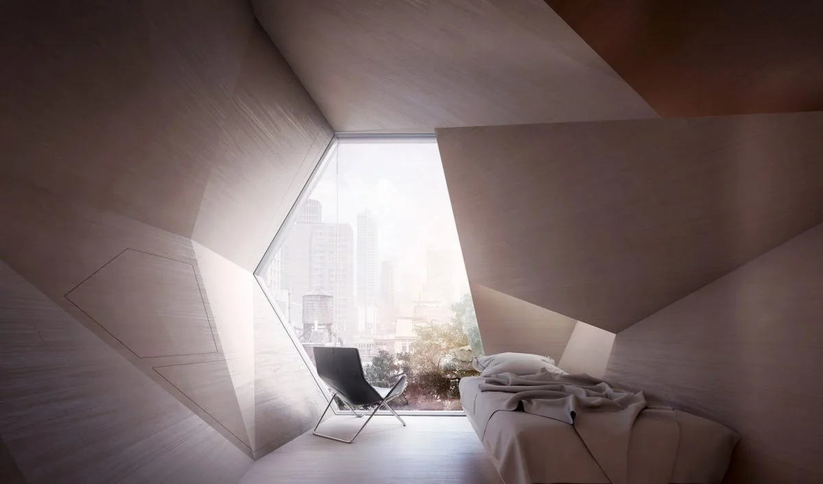 These 3D printed, honeycomb shaped pods from Framlab are a novel solution to what the studio suggests is idle space that can be hijacked and used to house the homeless