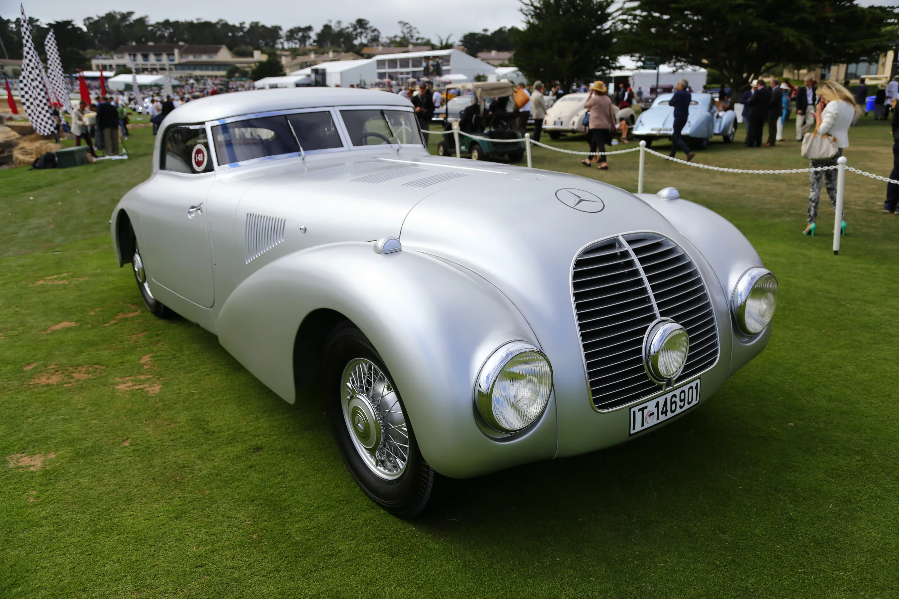 The 1938 Mercedes Benz 540K Streamliner was originally built for high speed endurance racing (Photo: Angus MacKenzie/Gizmag.com)