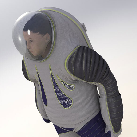 The Trends in Society design uses gore pleats and contrasting stitching (Image: NASA)