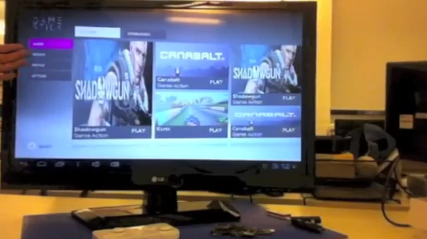 The GameStick Prototype running its UI