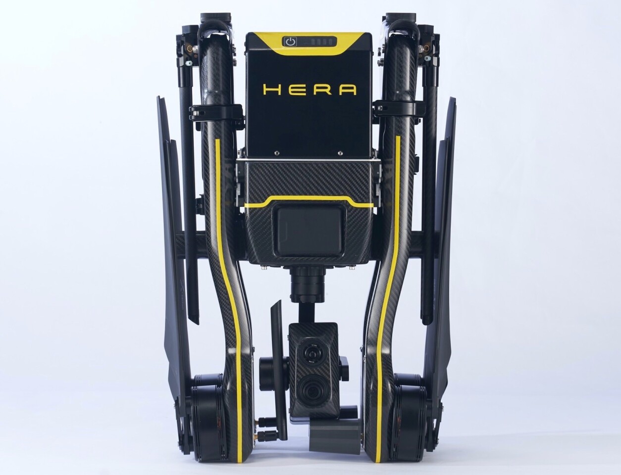 The Hera drone, all folded up