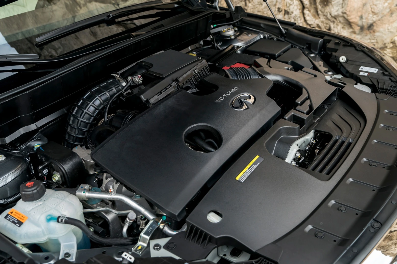 Much of the talk about the new QX50 has been about what's under the hood. A highly innovative new engine debuts here