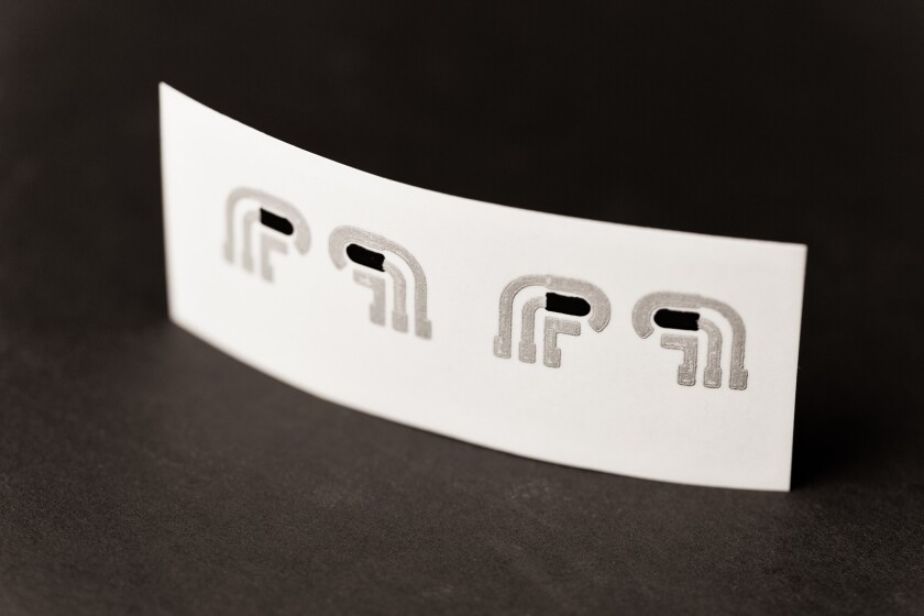 The flexible prototype device consists of precisely-patterned electrodes printed on temporary tattoo paper