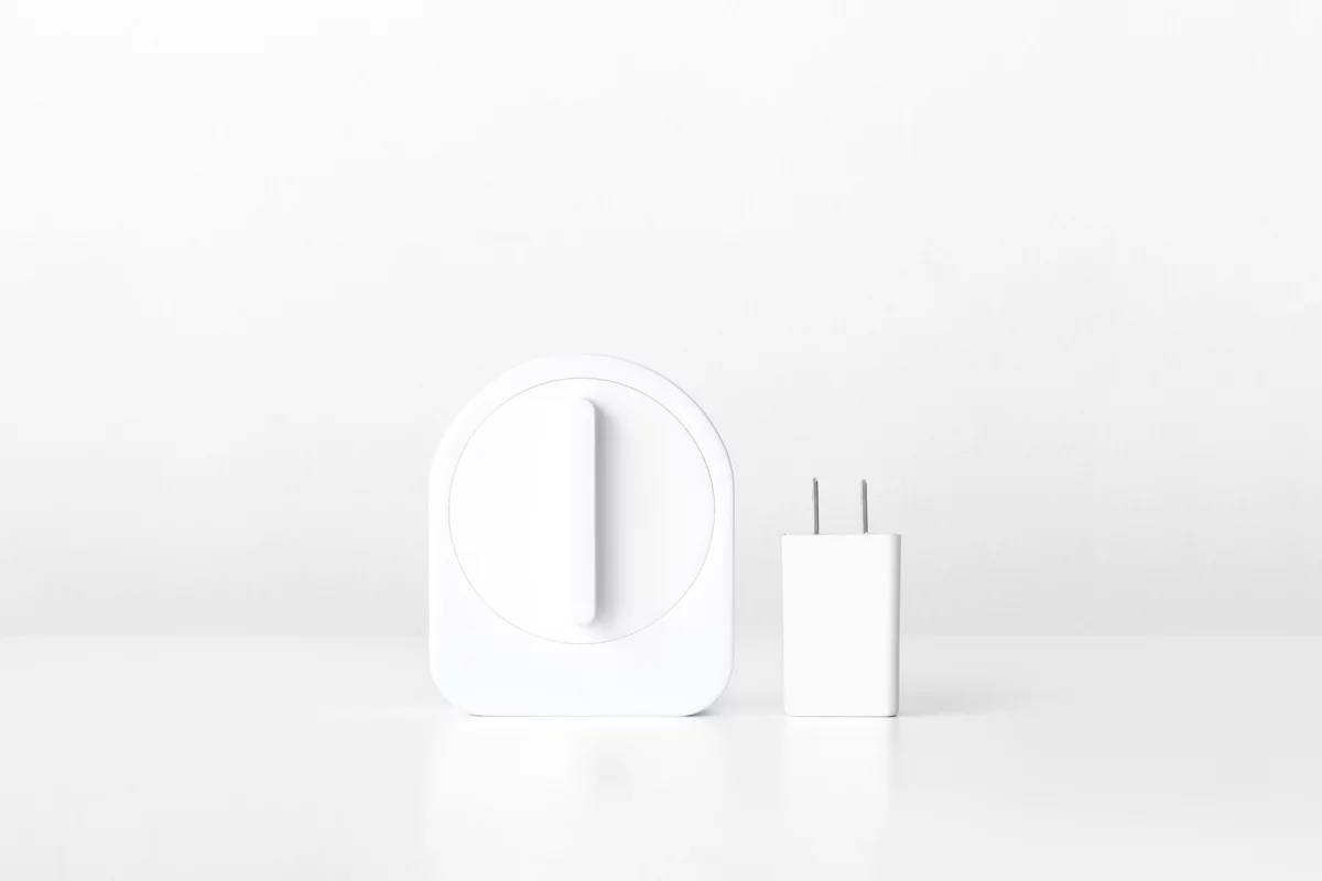 An additional Wi-Fi module can be plugged into a wall outlet close to the door to connect Sesame to your home network