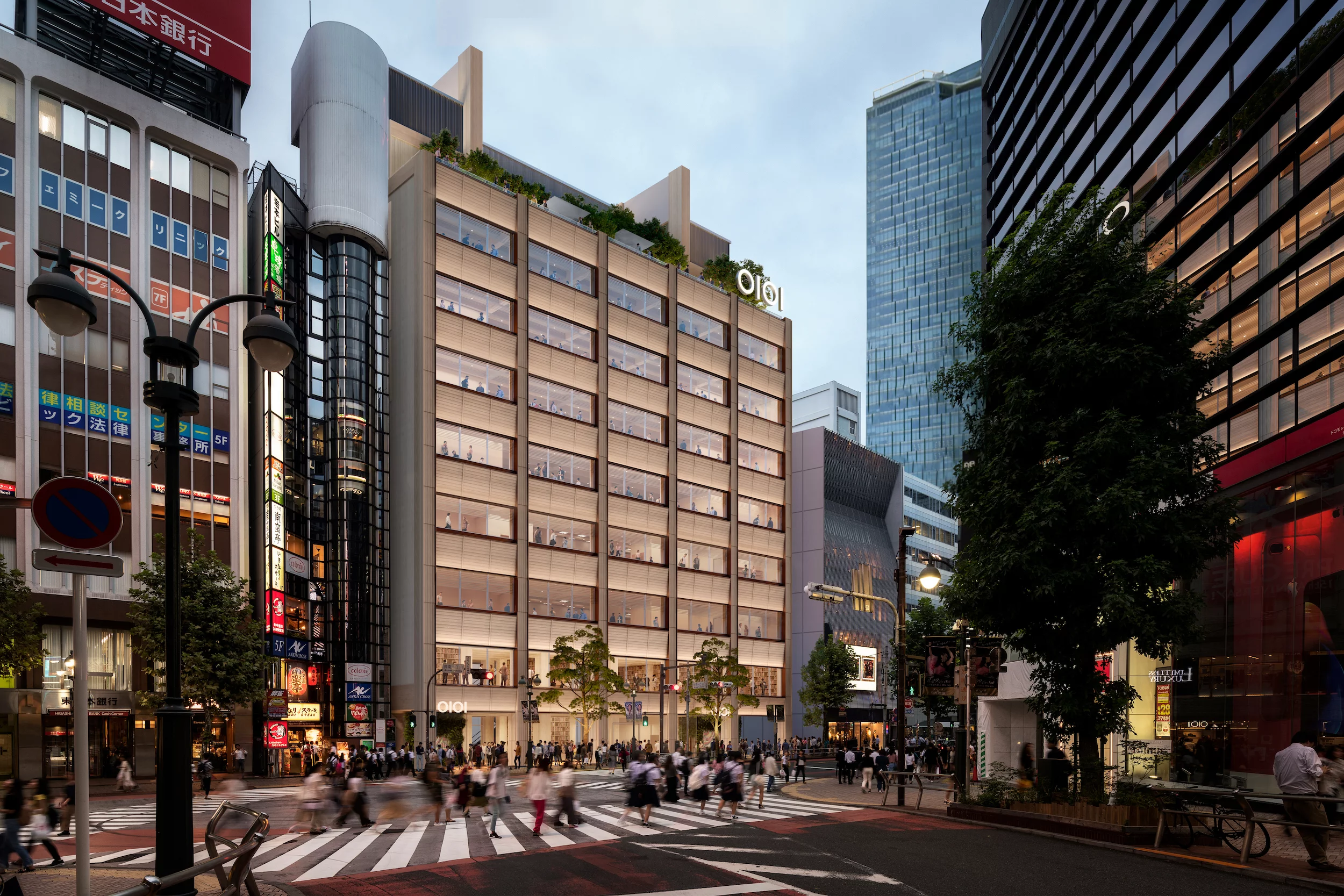 The Shibuya Marui Department Store will be located in a prominent spot that's just a stone's throw away from Tokyo's famous Shibuya Crossing
