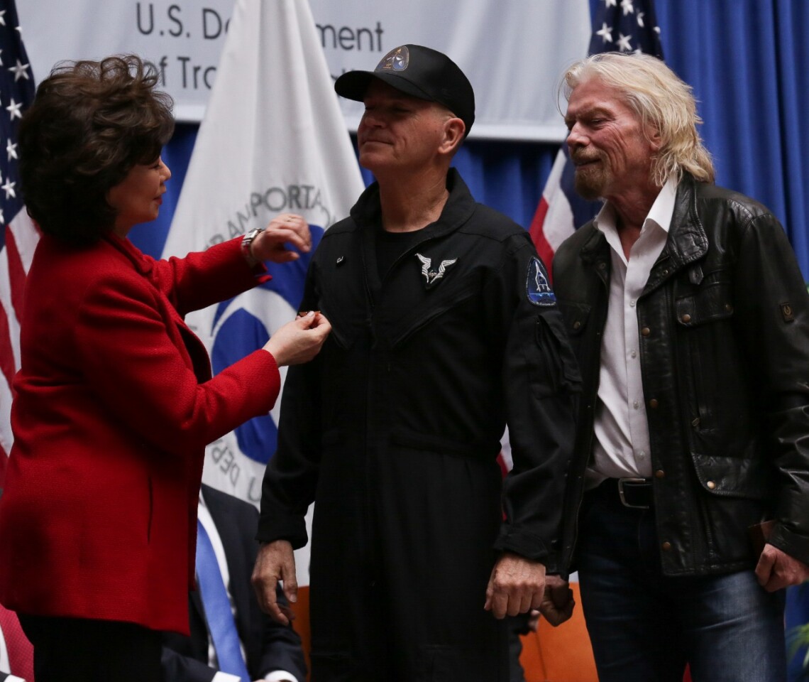 CJ Sturckow receives his Commercial Astronaut Wings
