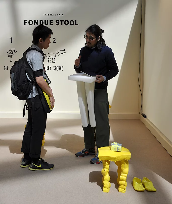 Fondue Stool created by Satsuki Ohata (Photo: Edoardo Campanale/Gizmag.com)