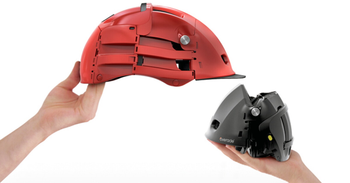 bike helmet cap foldable collapsible Overade Plixi - Folding for / e-scooter CPSC Certified Foldable Helmet – Collapsible Helmet