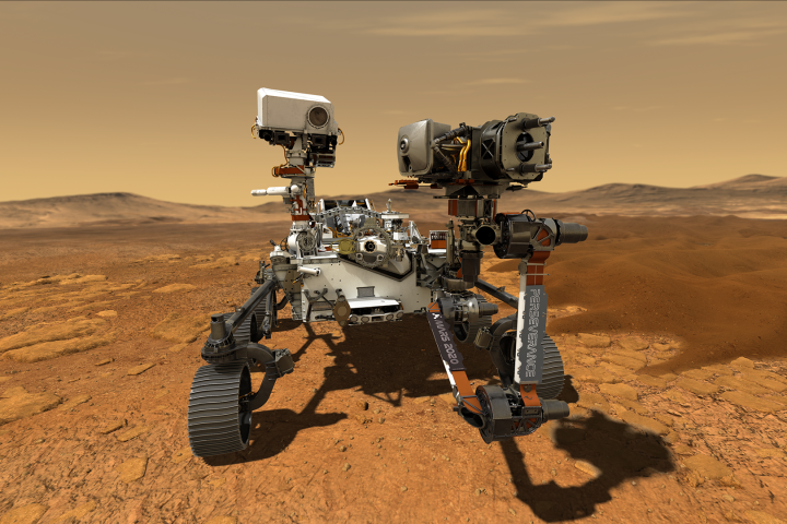 Artist's concept of the Perseverance rover, which has the Mars Oxygen In-Situ Resource Utilization Experiment aboard