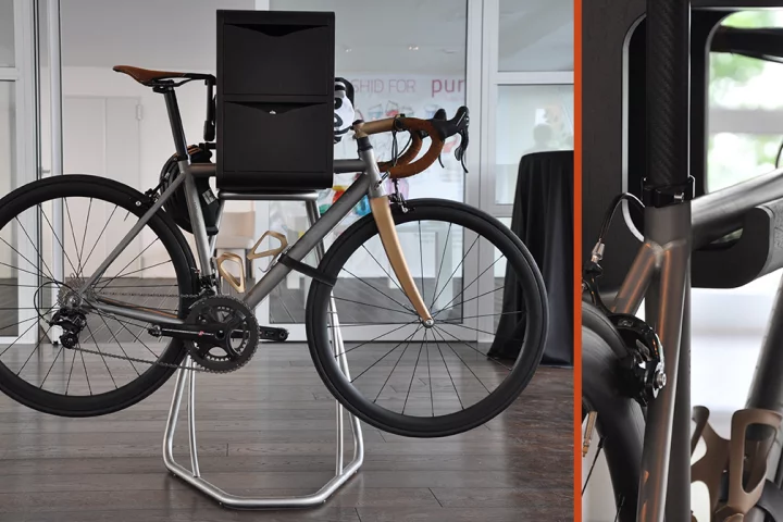 The collection includes three easy-to-use furniture modules, which transforms your bike into an interior show piece (Photo: Edoardo Campanale/Gizmag)