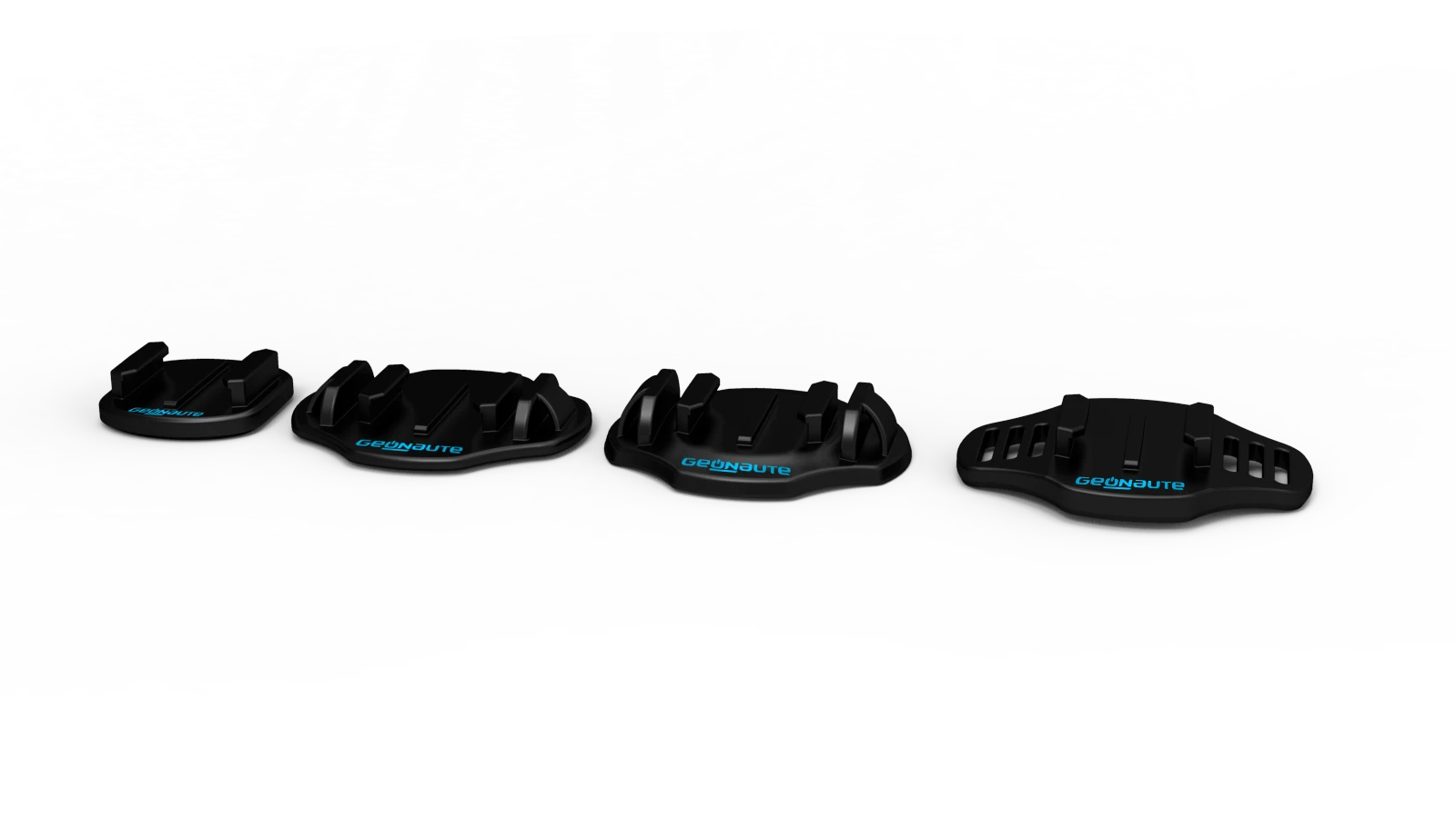 Geonaute comes packaged with several mounts and adapters