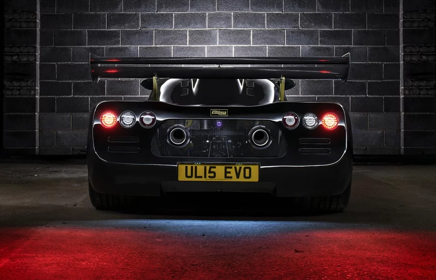 The view of the Ultima Evolution that other drivers will likely see most