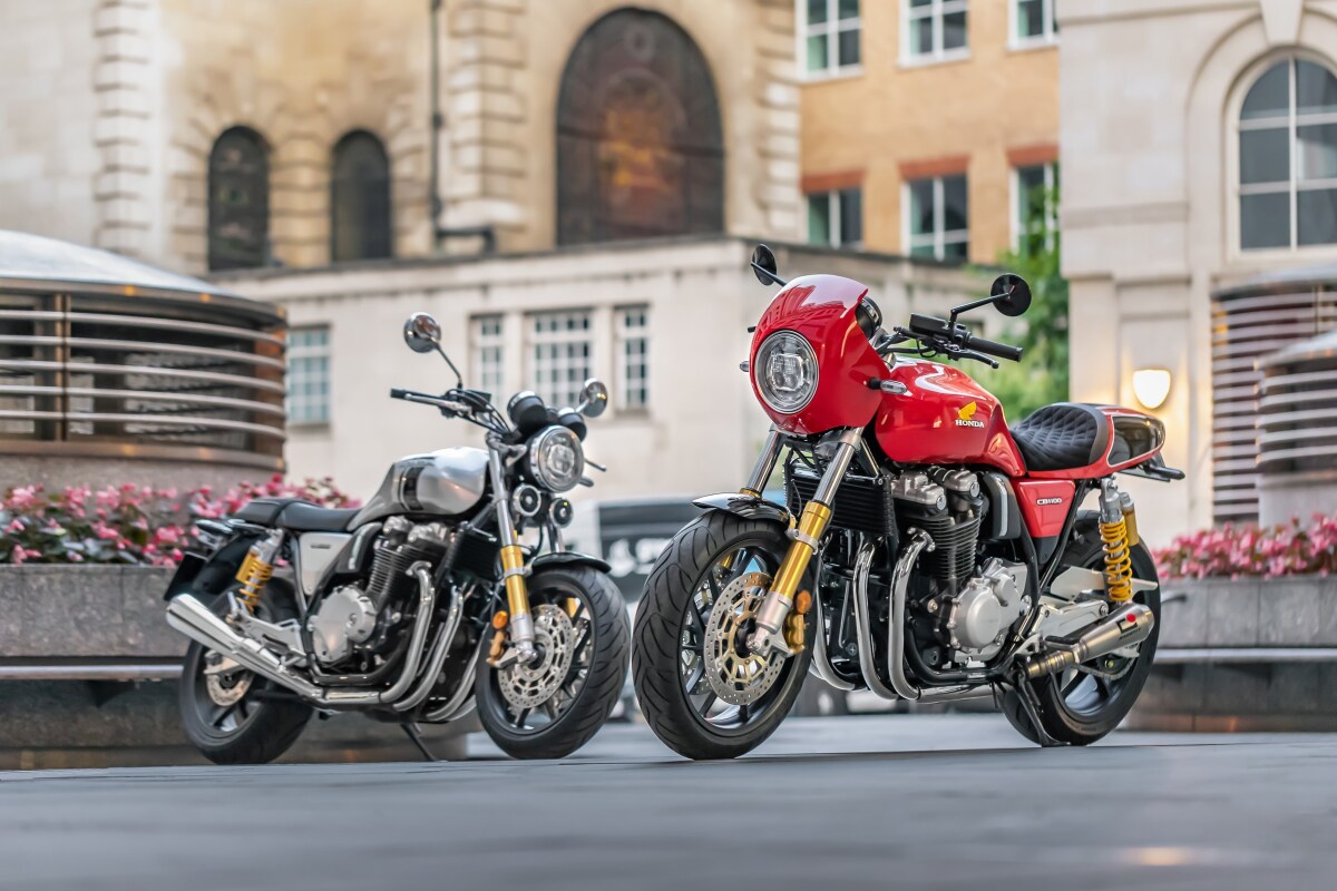Honda CB1100 RS 5Four (right), with the standard CB1100RS