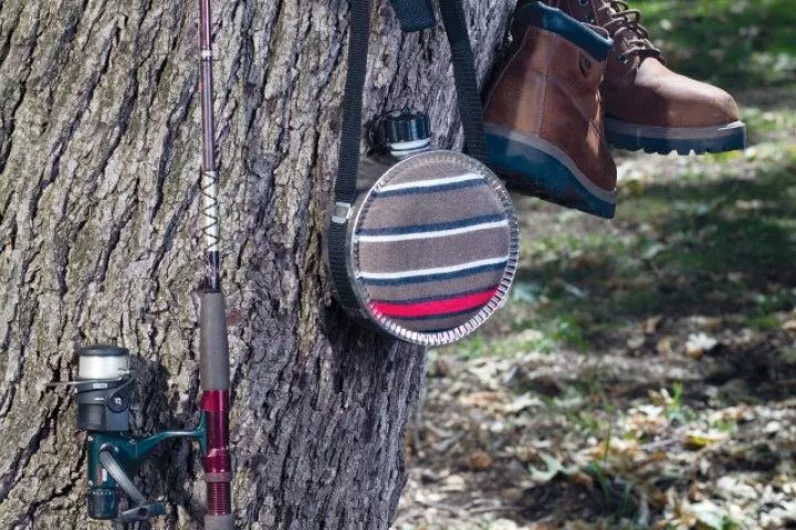 Cinch To Hang adds some storage to your yard or campsite