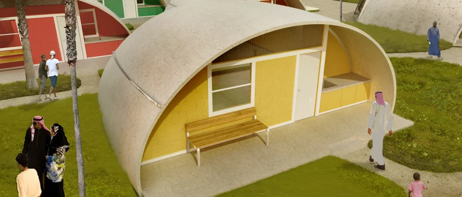 The new Binishell domes have a lower center of gravity, are monolithic and continuous point of connection to the foundations