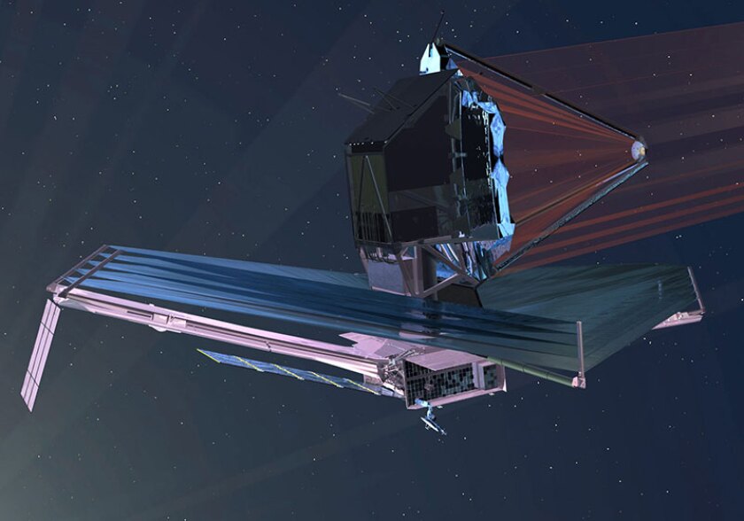 The James Webb Space Telescope's instruments are housed behind the mirror (Image: NASA)