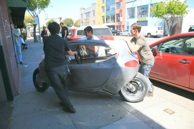 Taking the C-1 prototype out for a test drive (Photo: Randolph Jonsson/Gizmag)