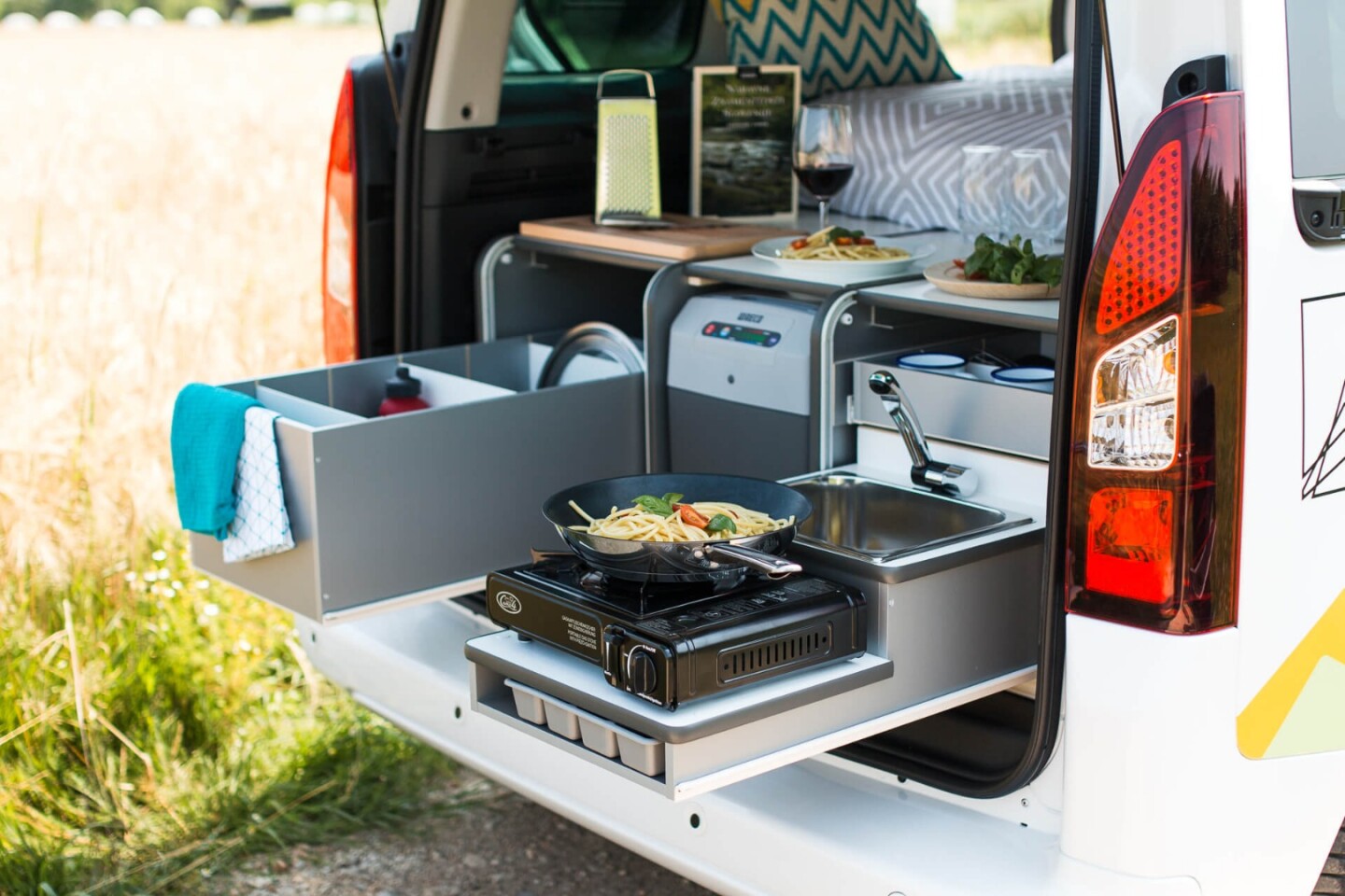 Nest minicampervan keeps your footprint small and path wide open
