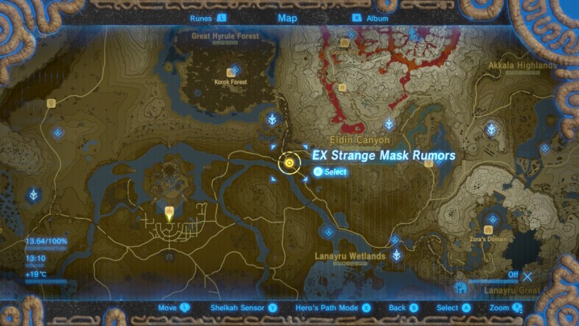 Head to the waypoint