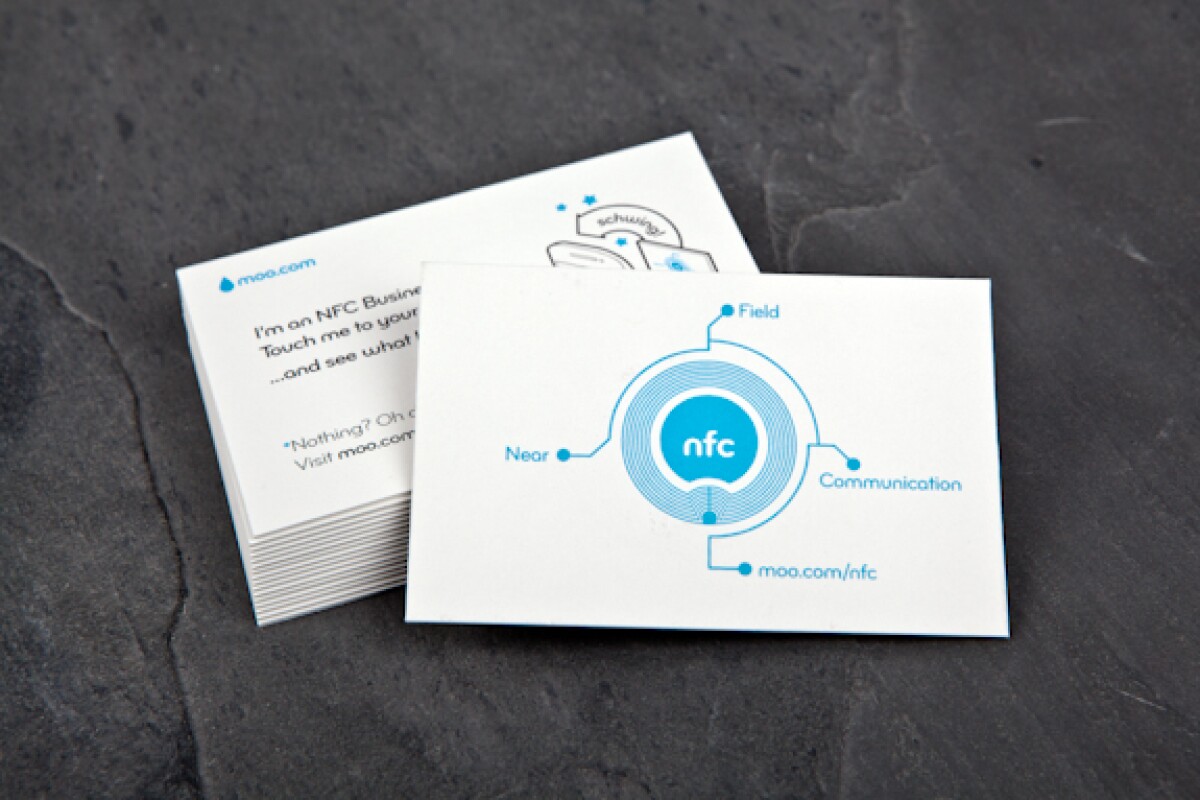 Moo unveils NFC-enabled business cards