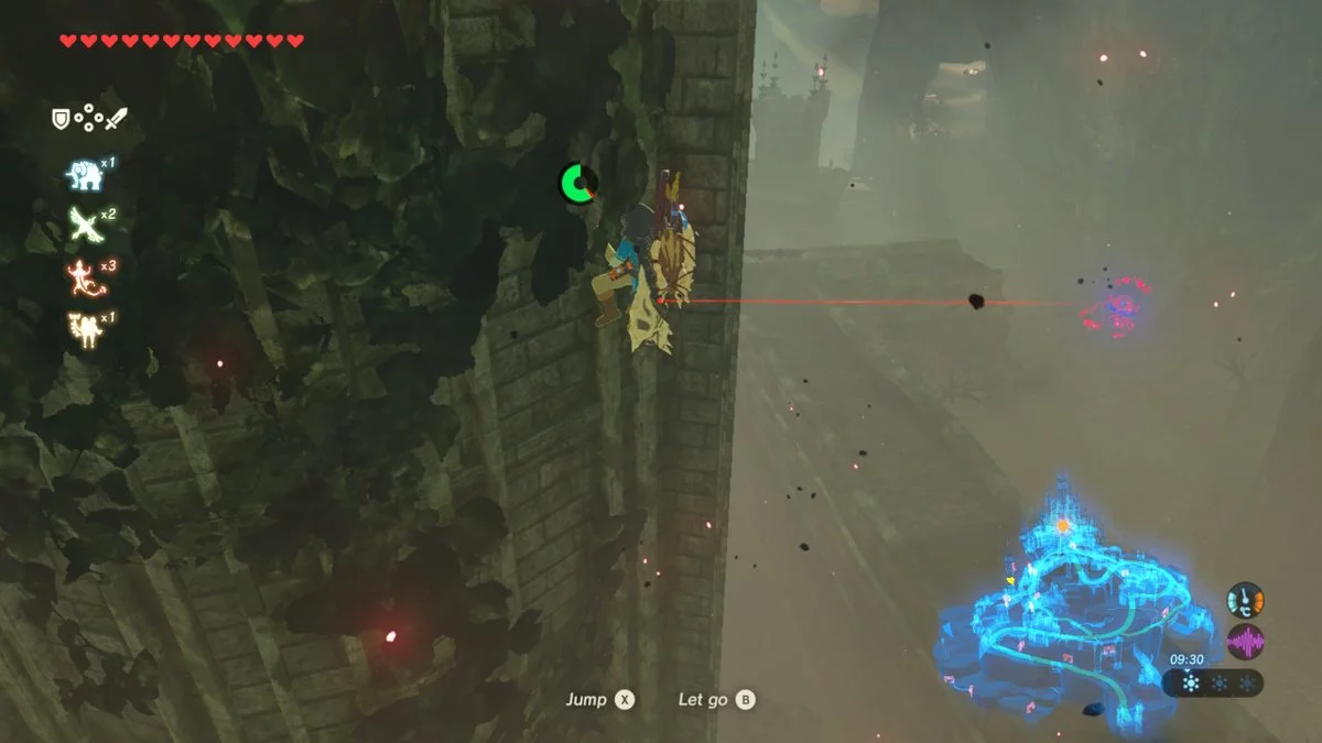 This guy spotting you just means that you should shimmy around the tower a bit.