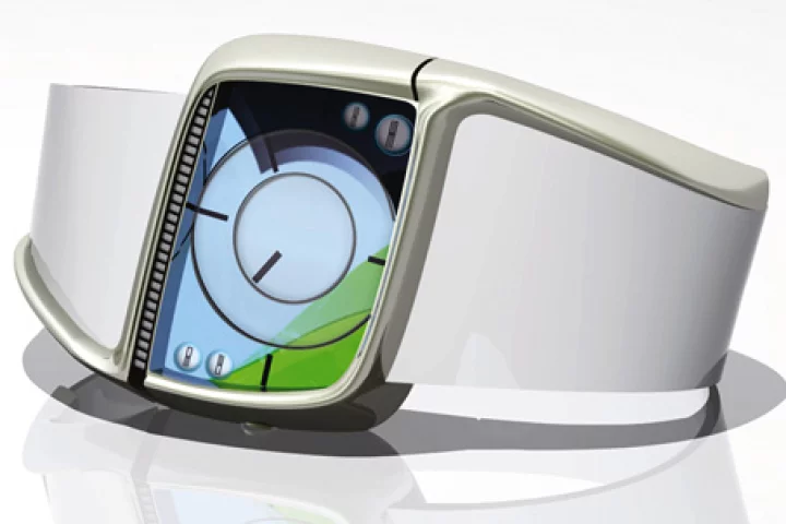 The StressWatch gives a visual representation of the wearer's stress levels through a combination of heart rate and body temperature measurements