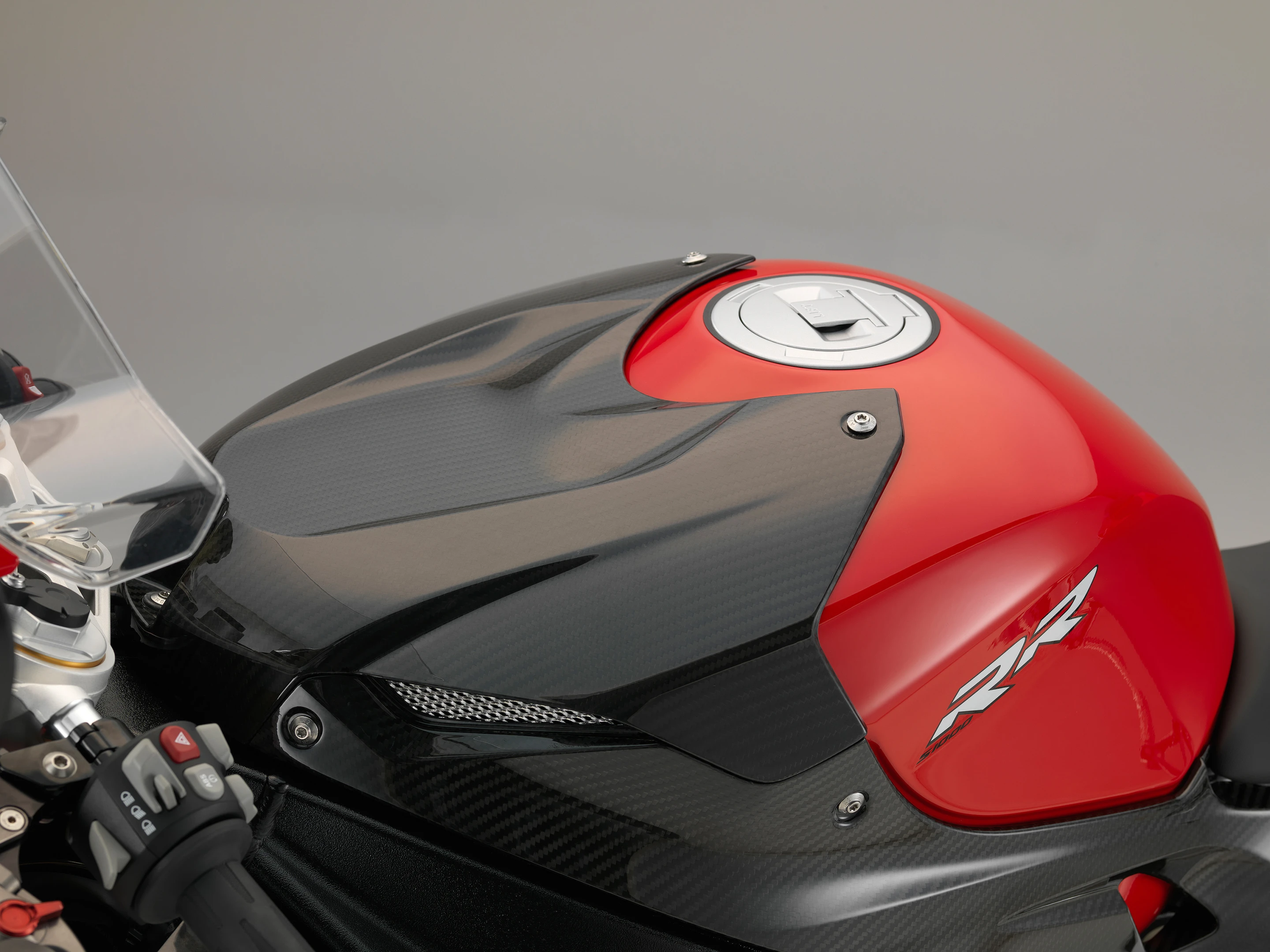 The 2015 BMW S1000RR's tank