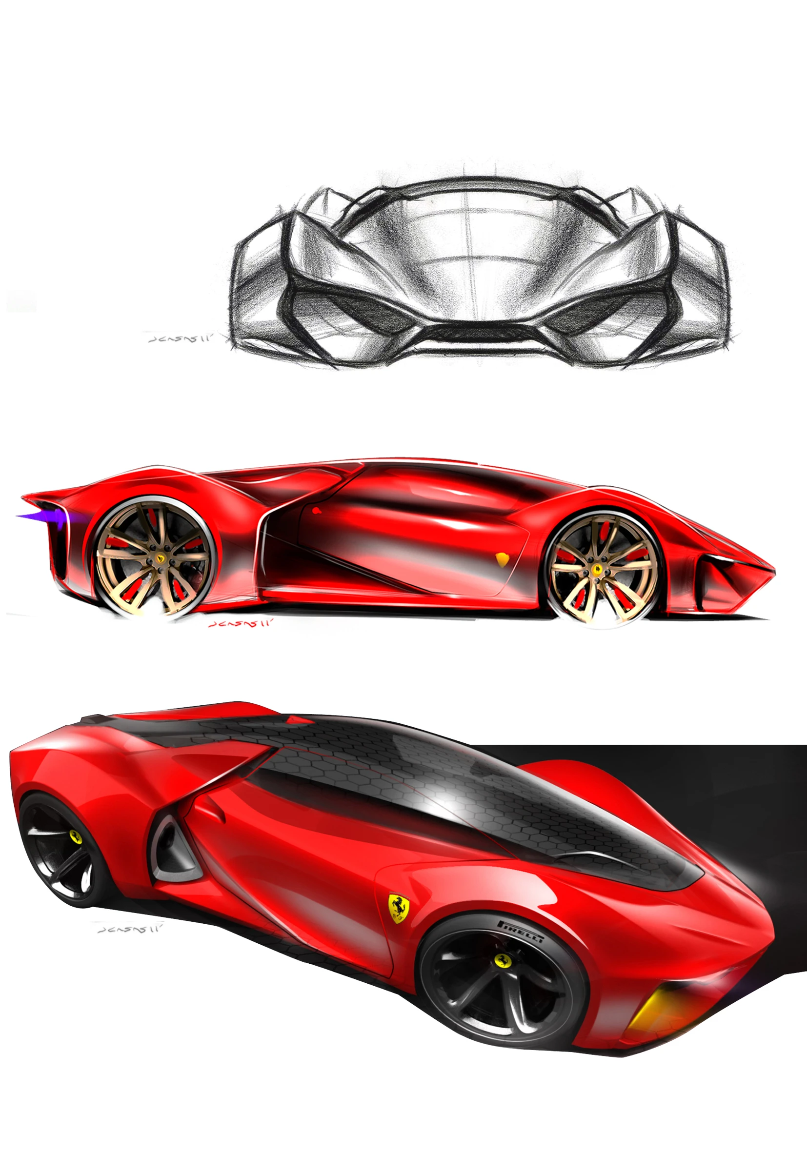 Finalist entry, Ferrari World Design Contest.