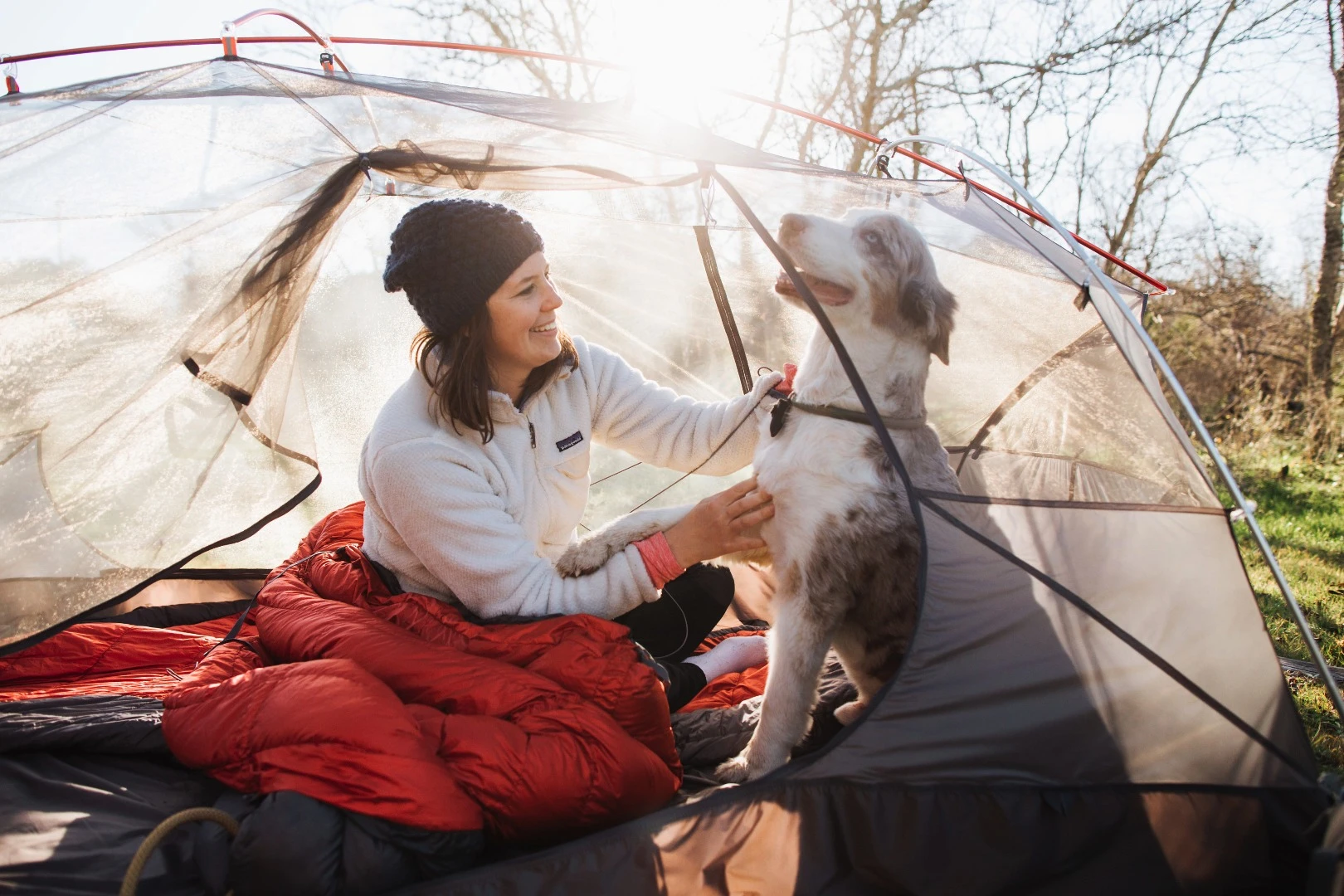Kammok says the Nannoet tent mesh provides toughness, low weight and good airflow