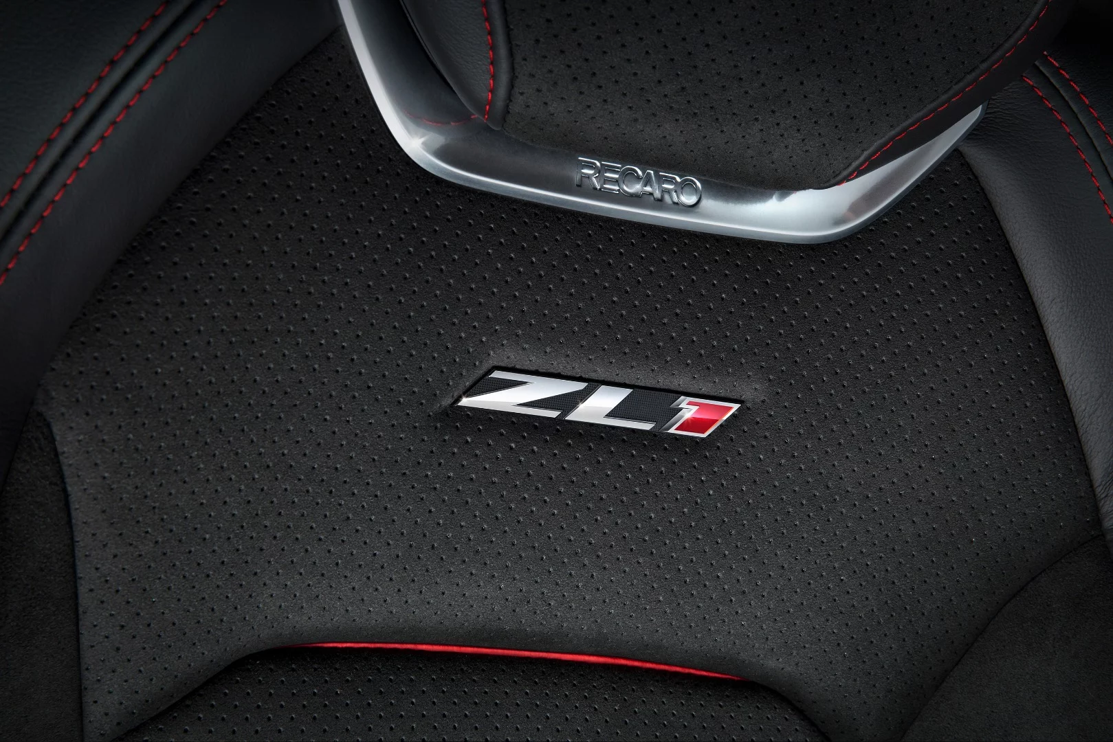 Recaro buckets join a new suede wheel in the ZL1's more performance-oriented interior setup