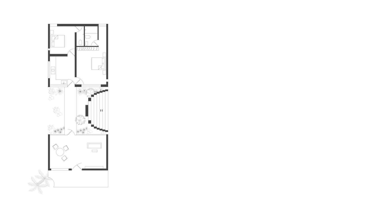 Vaazh House floor-plan by Vy Architecture