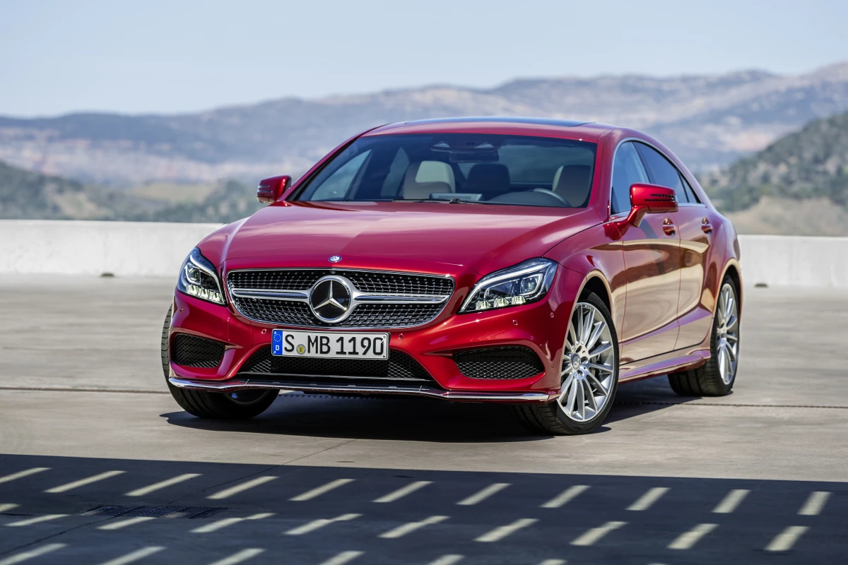 As well as styling updates, the new CLS features a new 9-speed gearbox and adaptive LED headlights