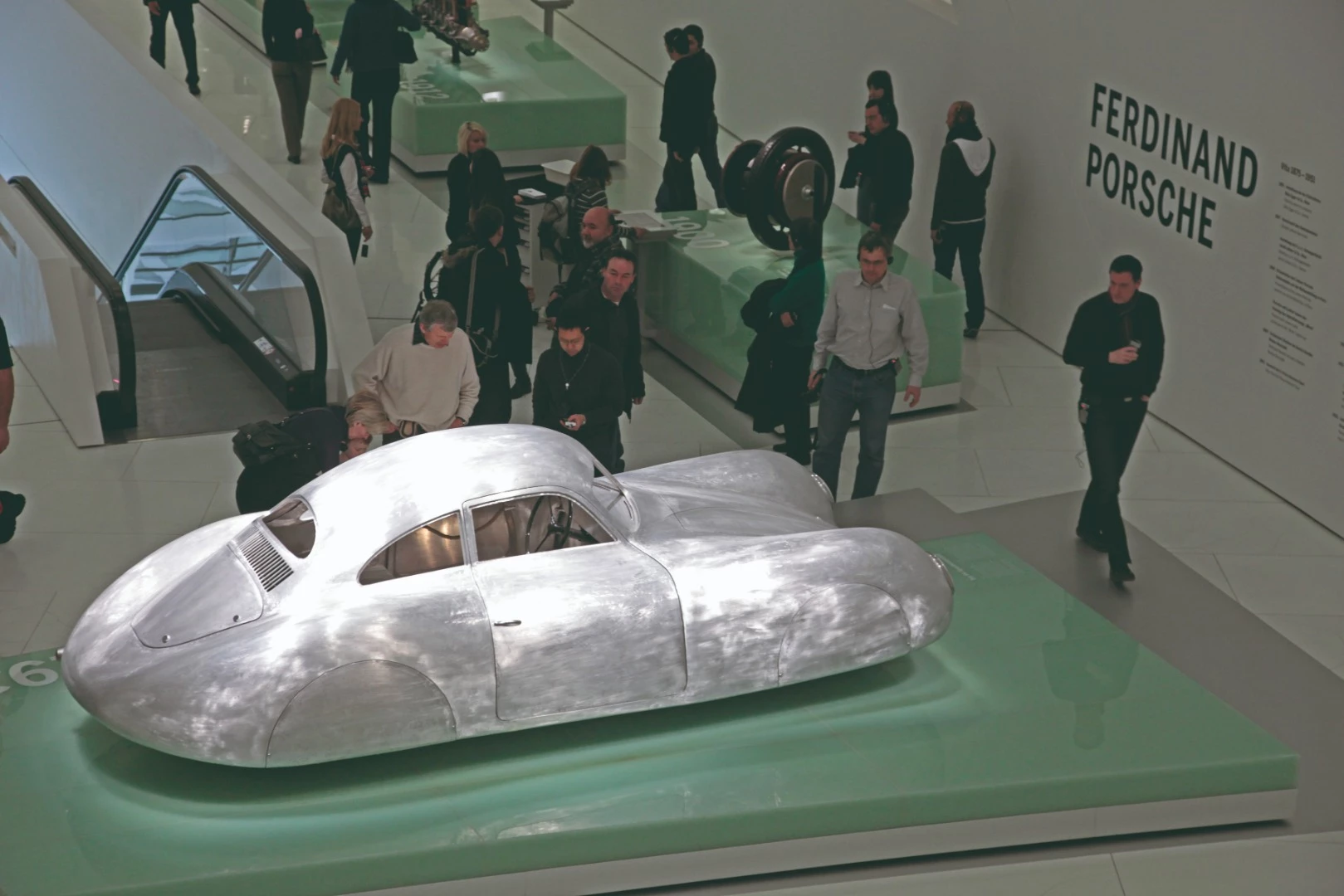 The Porsche Type 64 replica at the Porsche Museum