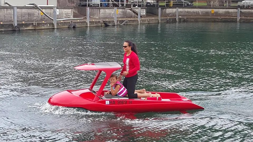 The Aeon Explorer hits the water on the Big Island of Hawaii