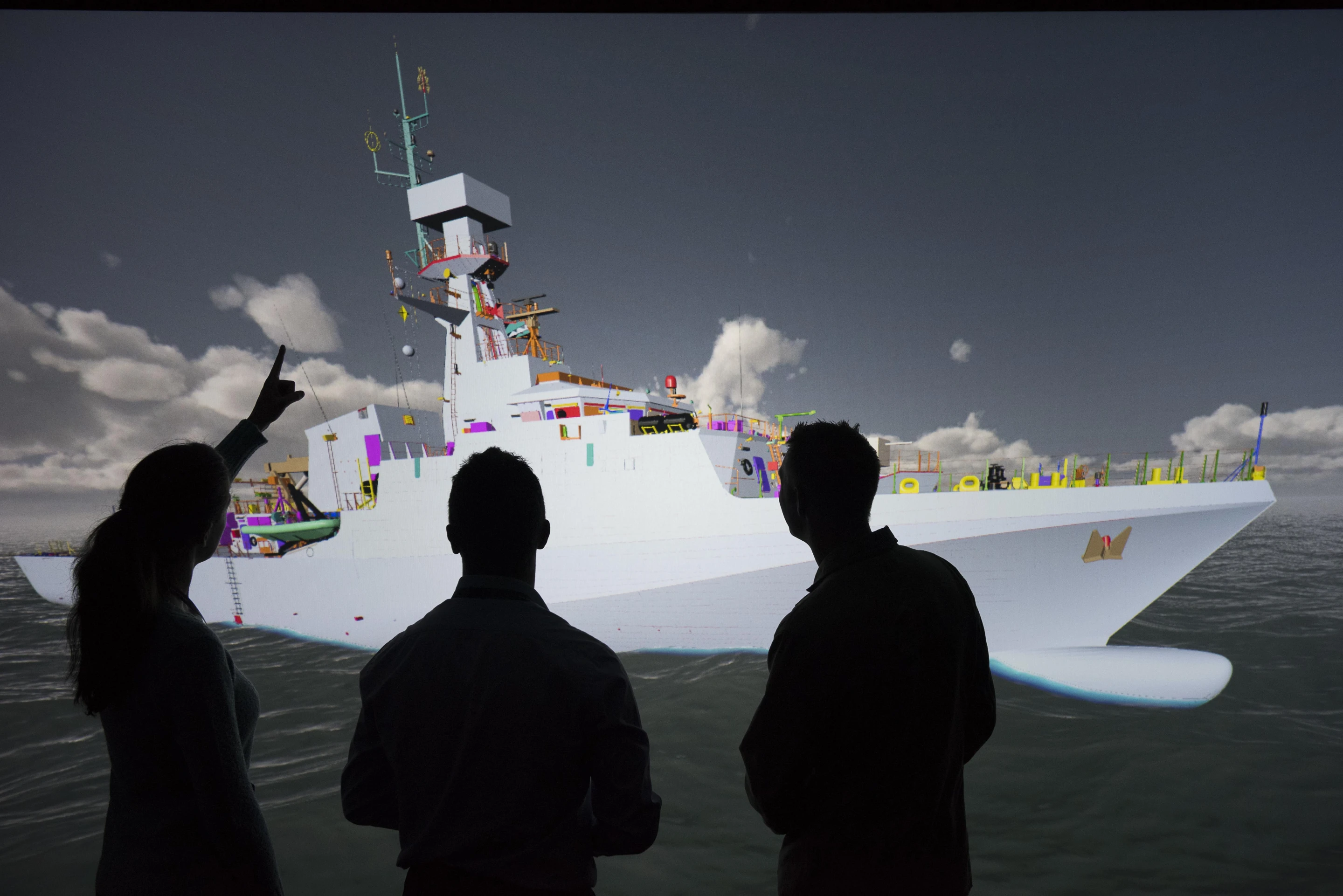 The BAE VR system allows ship designers and engineers to collaborate in a virtual, full-scale ship