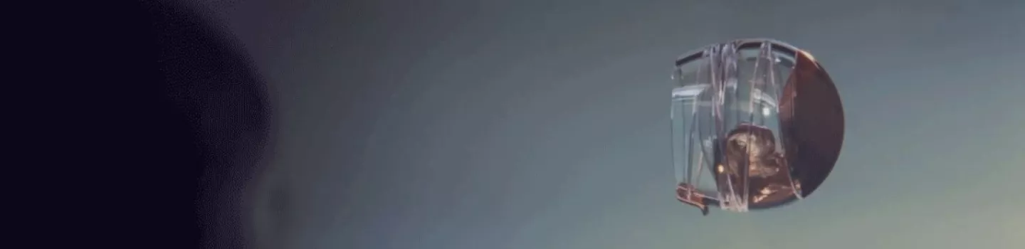 The A Space Glass is actually an enclosed globe