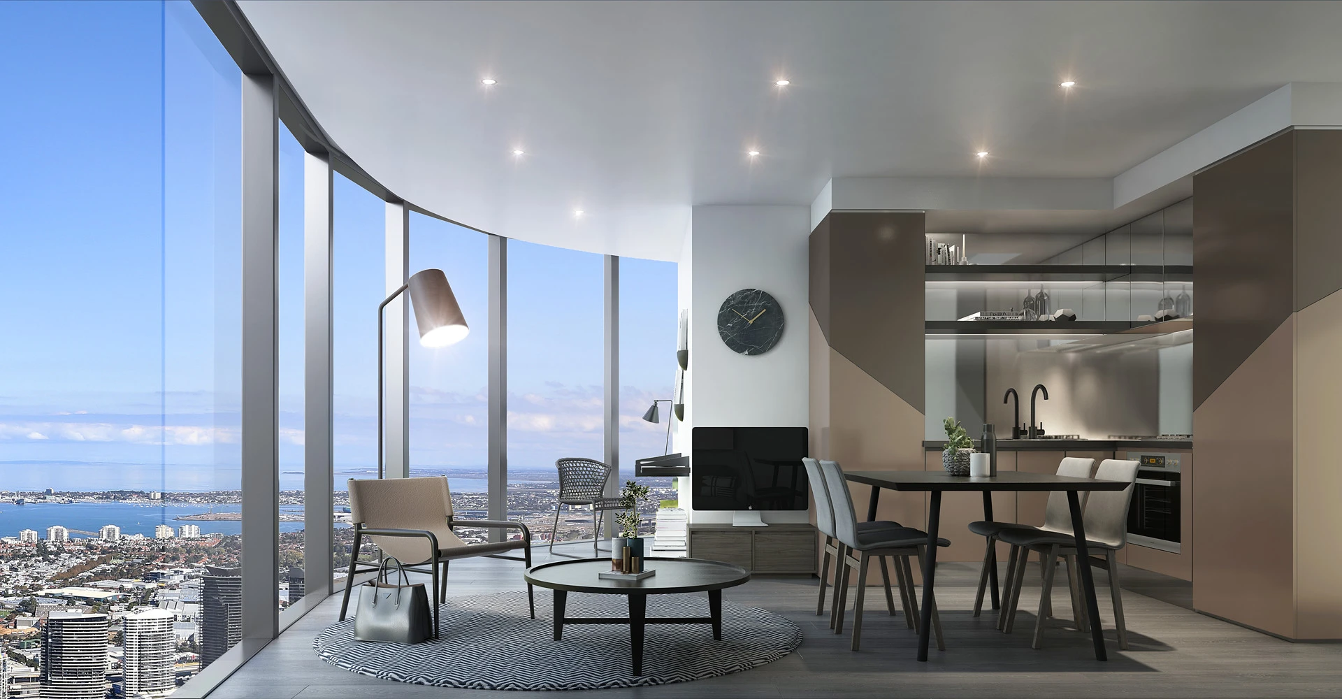 The apartments and common areas inside Melbourne's Premeir Tower will be full of chocolate, champagne, bronze and gold colors, inspired by Beyoncé's skin tones and theatre performances
