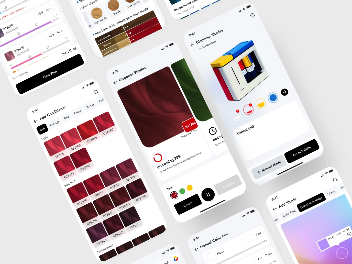 Custom hair dye system lets you create unique shades