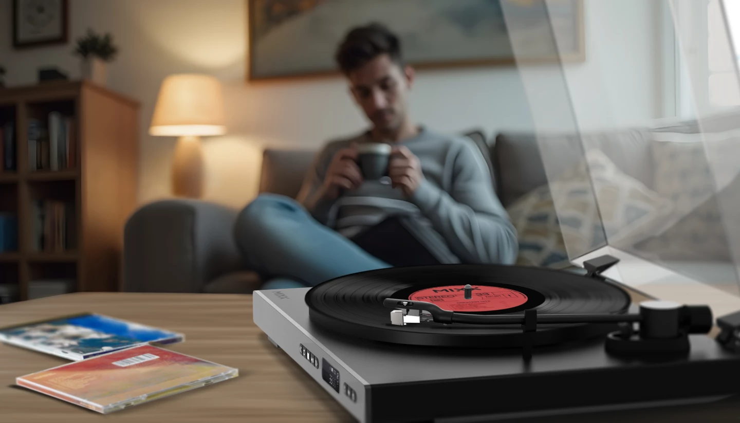 The Analog+ tonearm ends in an AT3600L moving magnet cartridge out of the box