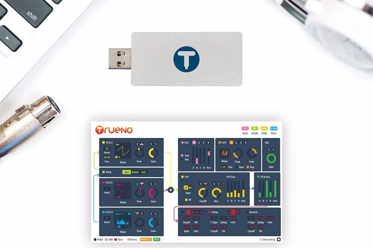 WS Audio ditches synth bulk and patch cable connections for an analog synthesizer in a USB stick