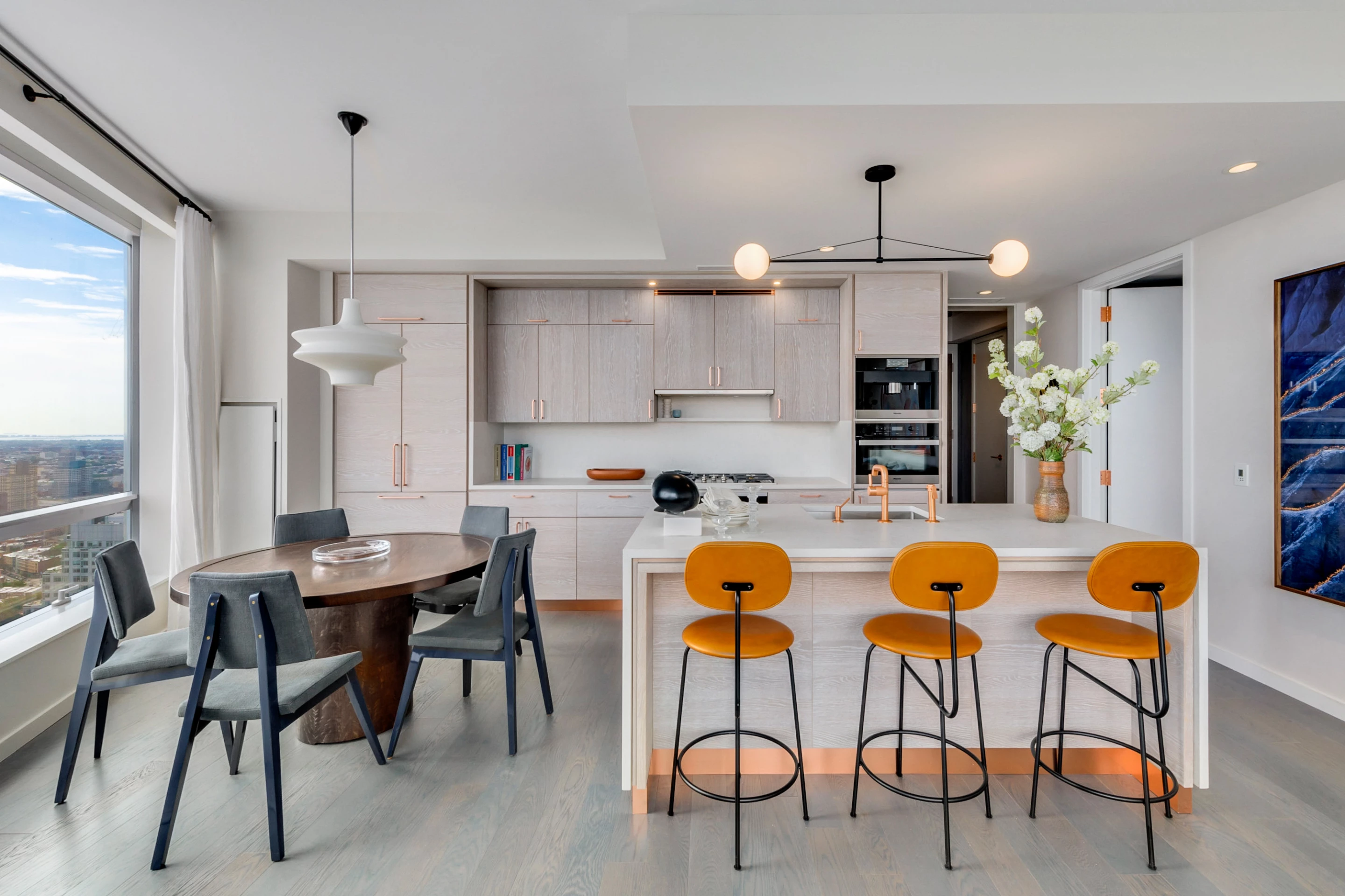 Brooklyn Point's apartments range in size from one to three bedrooms