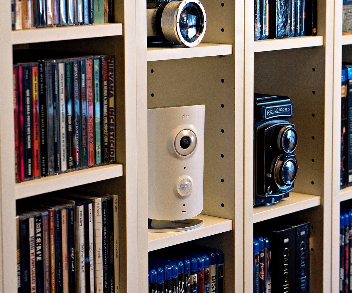 Live video can be accessed via the companion app and videos of triggered recordings are saved to Piper's servers in the cloud