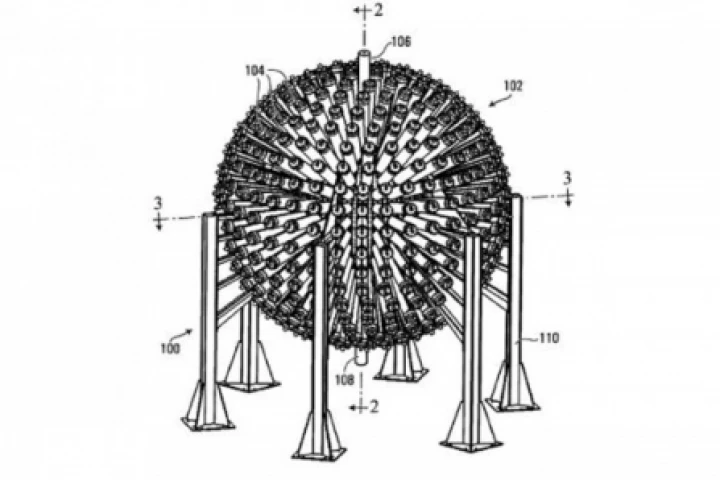 A picture from the patent filing for General Fusion’s proposed fusion reactor.