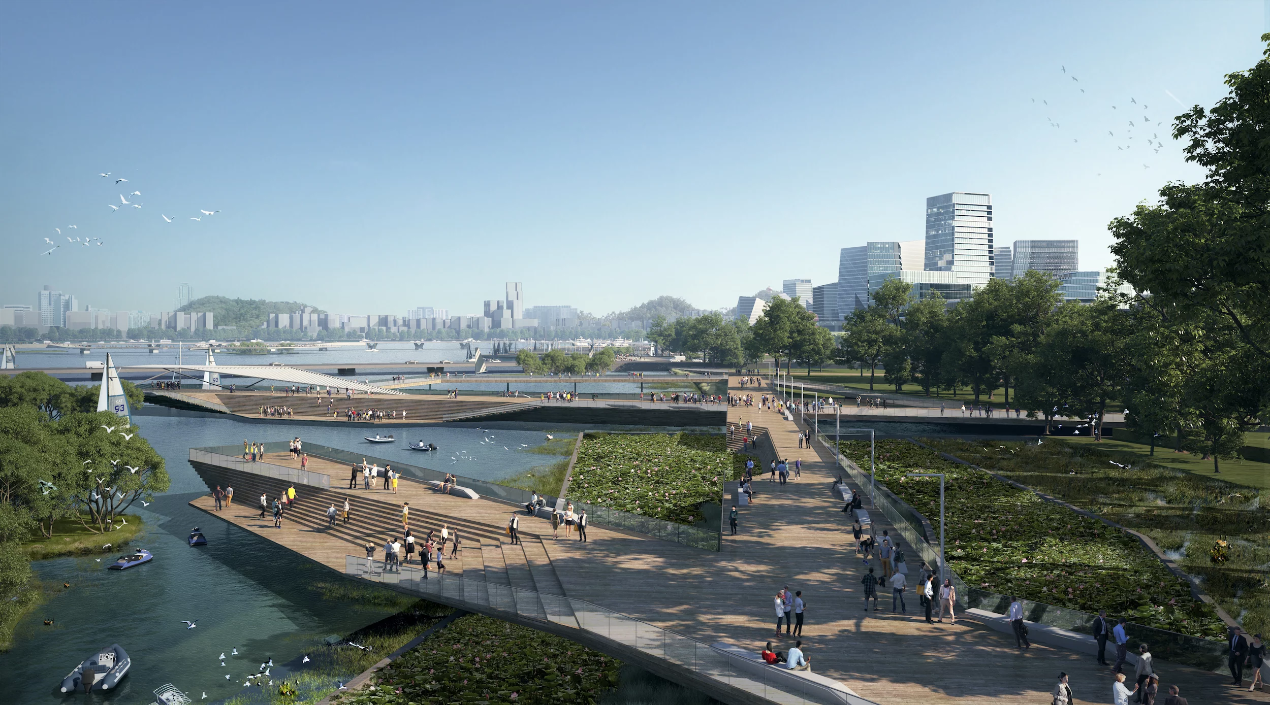 Net City will take up an entire 320-acre (129-hectare) peninsula in Shenzhen, China