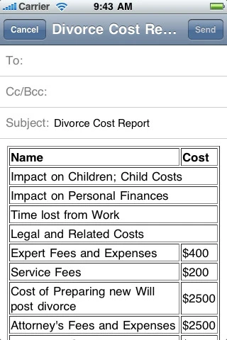 Accessing the cost of divorce