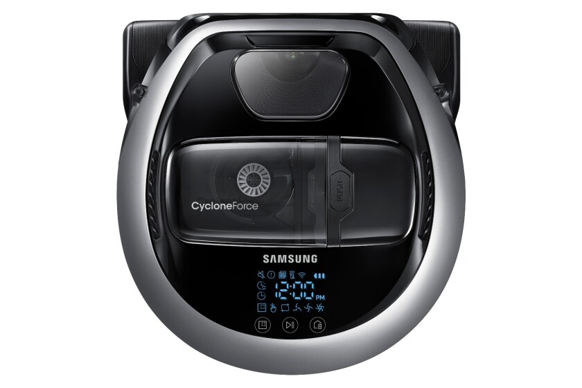 The Samsung Powerbot VR7000 is designed to clean hard to reach spots