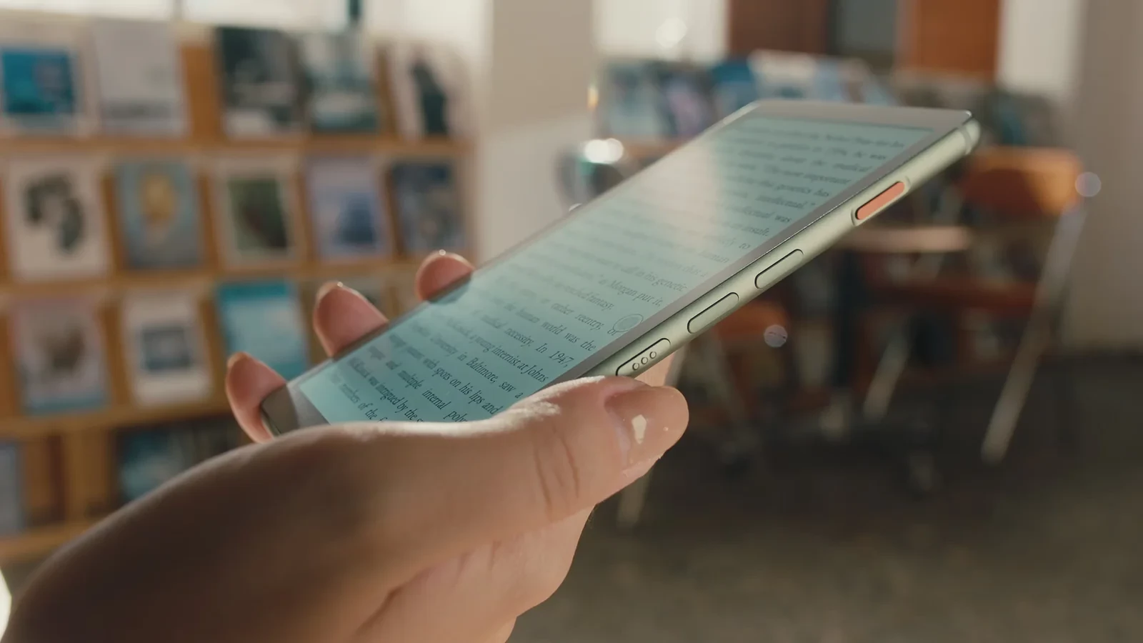 The AiPaper Reader features E Ink Carta 1300 for 824 x 1,648 pixels, and weighs just 4.8 oz in the hand