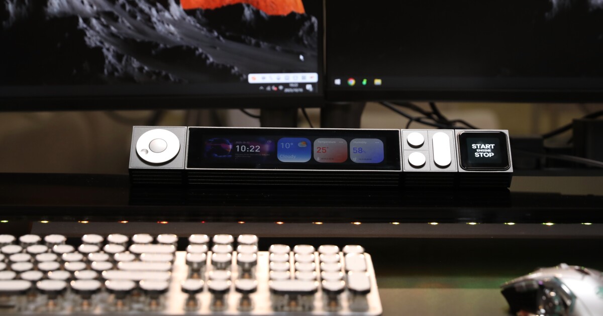 Modular command center moves app control off your screen