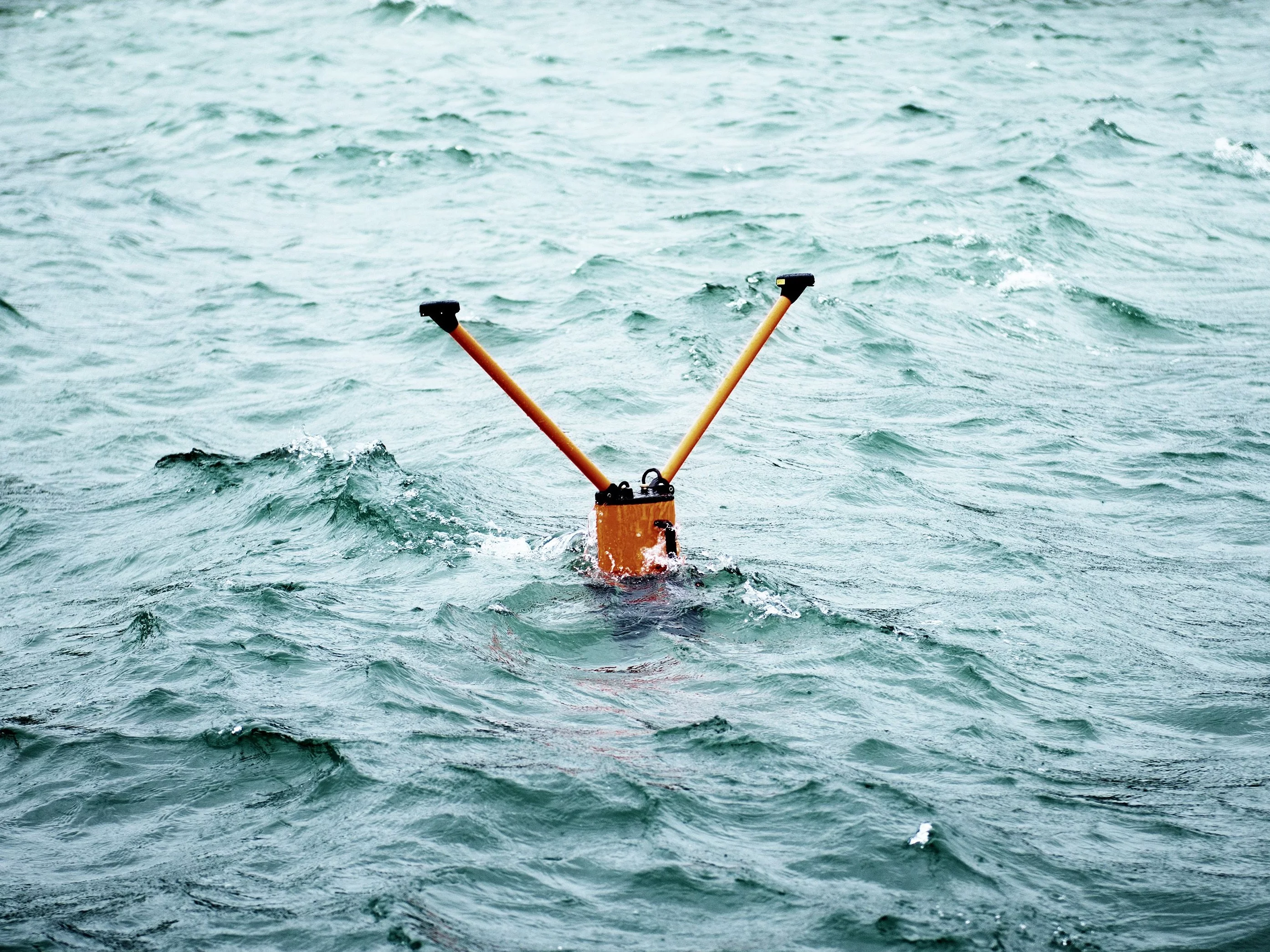 The system's USBL surface buoy