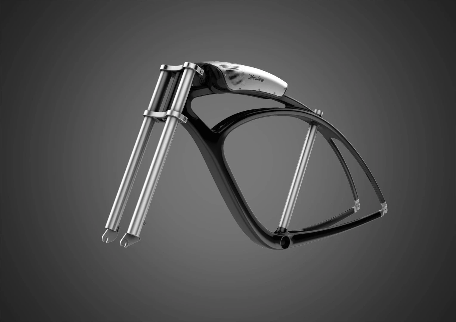The motor drive is integrated into the seat post for a low-profile look